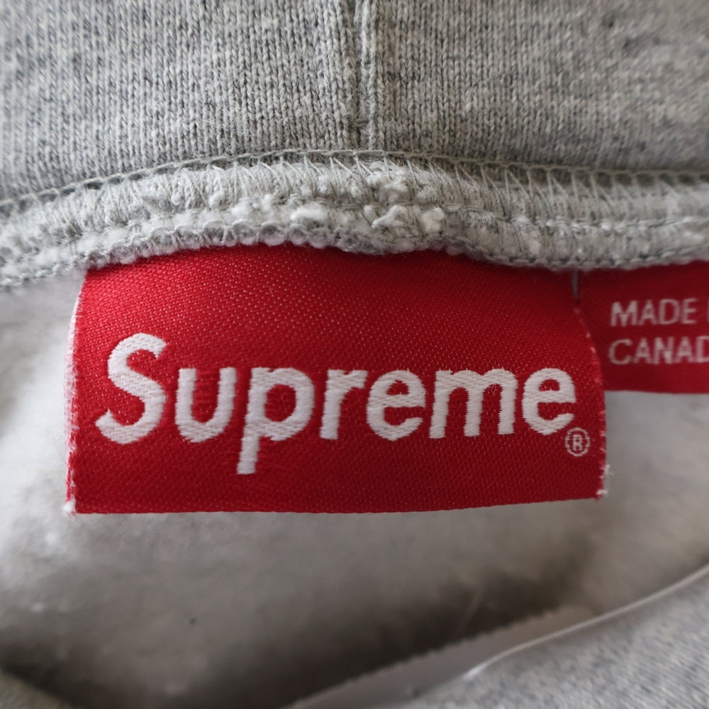 SUPREME(シュプリーム) 22AW S Logo Hooded Sweatshirt エンブロイダリーロゴ フーデットスウェットシャツ プルオーバーパーカー トレーナー グレー