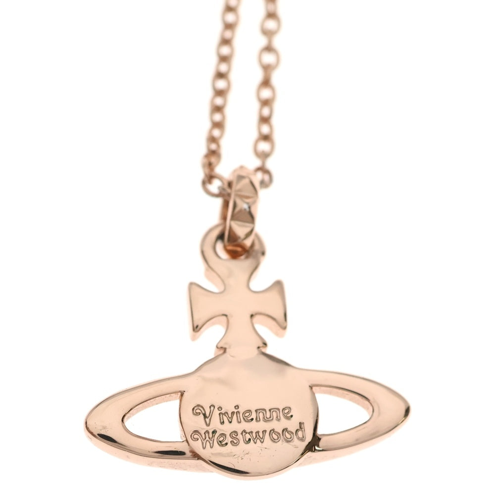 Vivienne Westwood(ヴィヴィアンウエストウッド) MAYFAIR BAS RELIEF メイフェアーバスレリーフ オーブ ネックレス ペンダント ピンクゴールド レディース