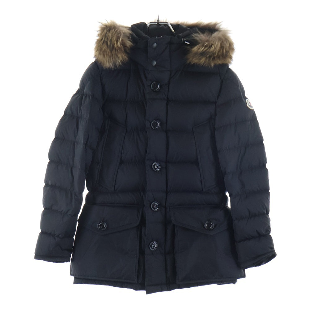 MONCLER(モンクレール) 19AW CLUNY クルーニー ファー フーデッド ジップアップ ダウンコート ジャケット レディース ブラック E20914138025