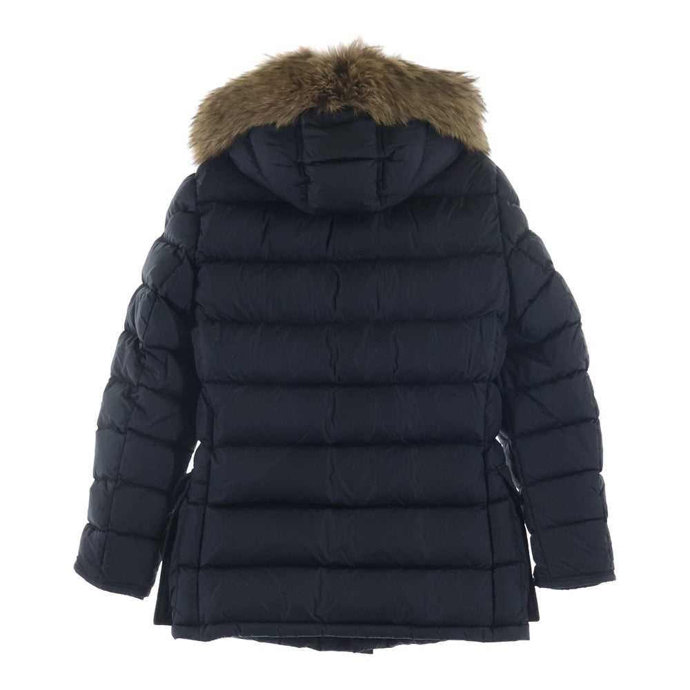 MONCLER(モンクレール) 19AW CLUNY クルーニー ファー フーデッド ジップアップ ダウンコート ジャケット レディース ブラック E20914138025