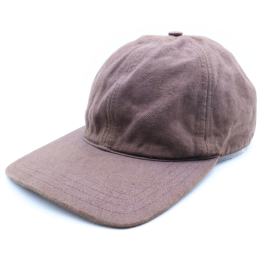 JIL SANDER(ジルサンダー) コットン 6パネル キャップ 帽子 ブラウン JSMU590349