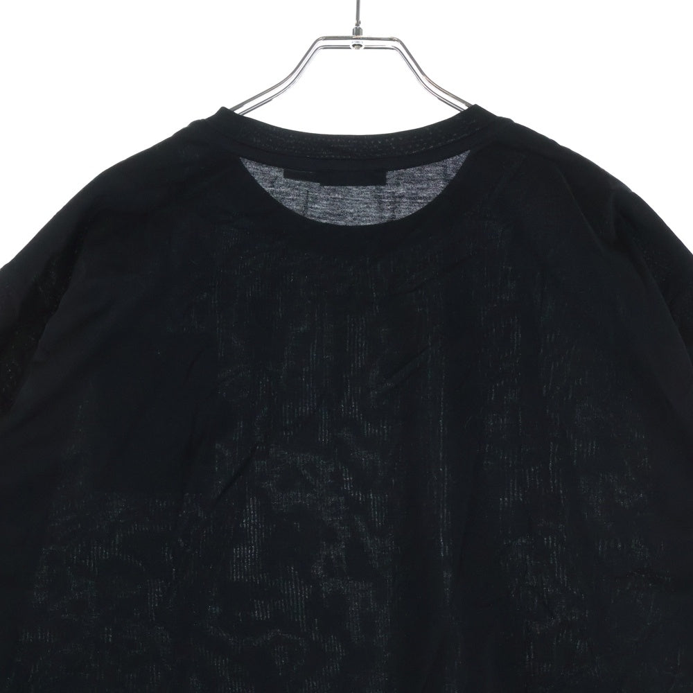 MONCLER(モンクレール) 19SS MAGLIA T-SHIRT ミニロゴパッチ 半袖Tシャツ カットソー ブラック E20918002800