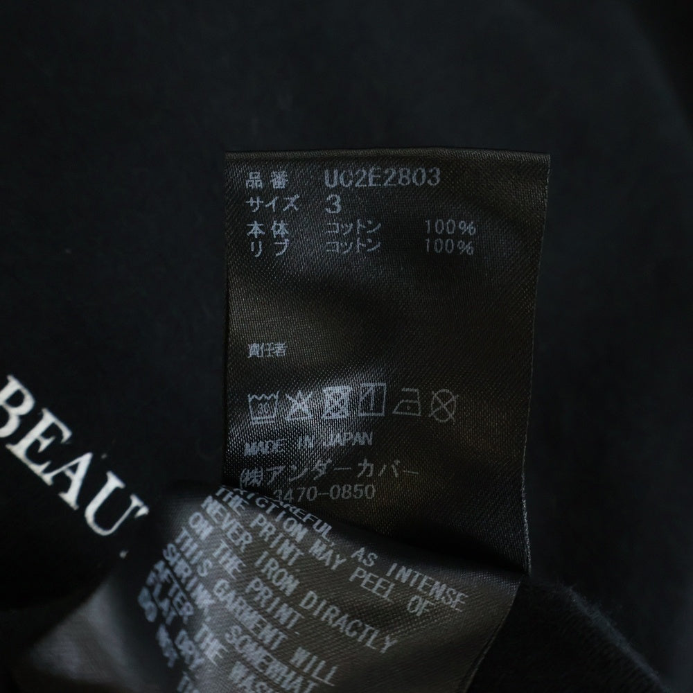 UNDERCOVER(アンダーカバー) 25AW WING T-SHIRT ウィングプリント 半袖Tシャツ カットソー ブラック/ホワイト UC2E2803