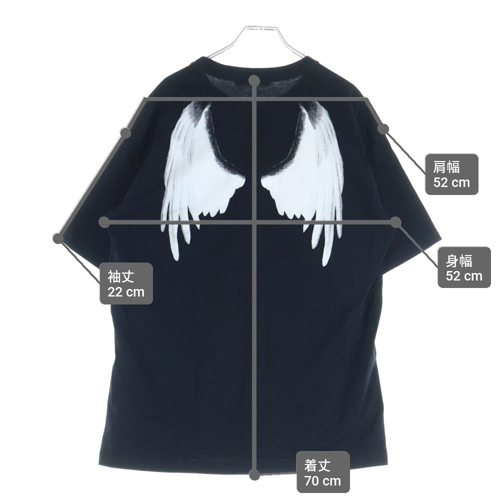 UNDERCOVER(アンダーカバー) 25AW WING T-SHIRT ウィングプリント 半袖Tシャツ カットソー ブラック/ホワイト UC2E2803