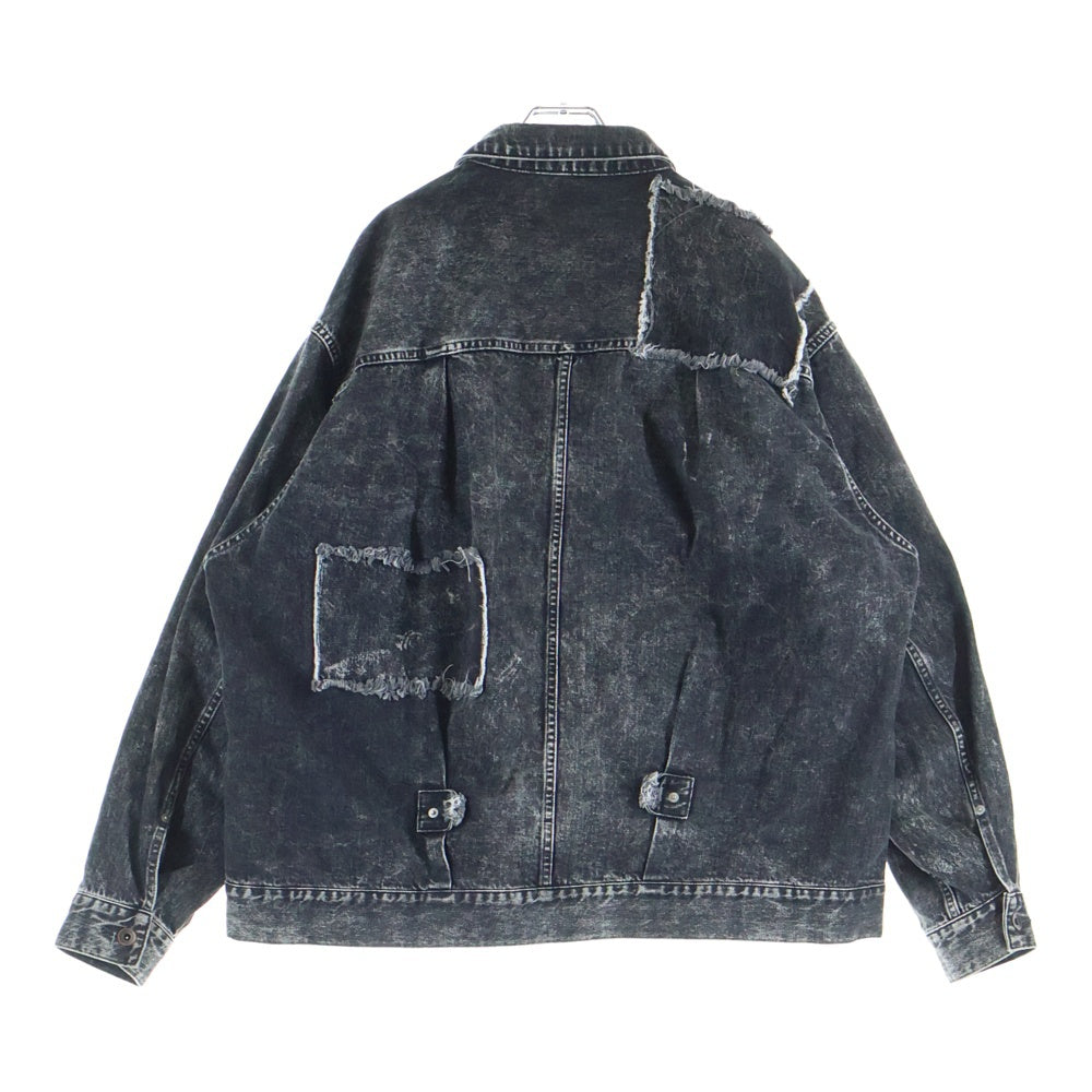 Name.(ネーム) 23AW ARP REMAKE 1ST DENIM JACKET デニムジャケット ブラック NMJK-001