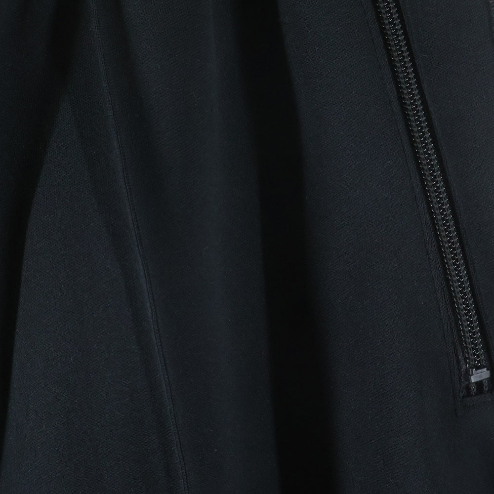 ISAMU KATAYAMA BACKLASH(イサムカタヤマバックラッシュ) POLYESTER-JERSEY REGULAR TRACK PANTS ポリエステル ジャージー サイドライン ワイドレギュラートラックパンツ ブラック 2105-02