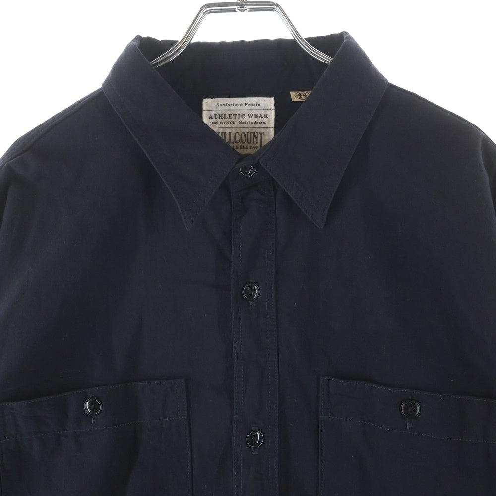 FULLCOUNT(フルカウント) 4810 CHAMBRAY SHIRT 長袖シャンブレーシャツ ブラック 4810-22-1000-36