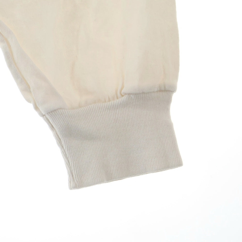 SAINT MICHAEL(セントマイケル) 25SS LS TEE/SAINT フロントロゴプリントTシャツ 長袖クルーネックカットソー ホワイト SM-HR8-0000-035