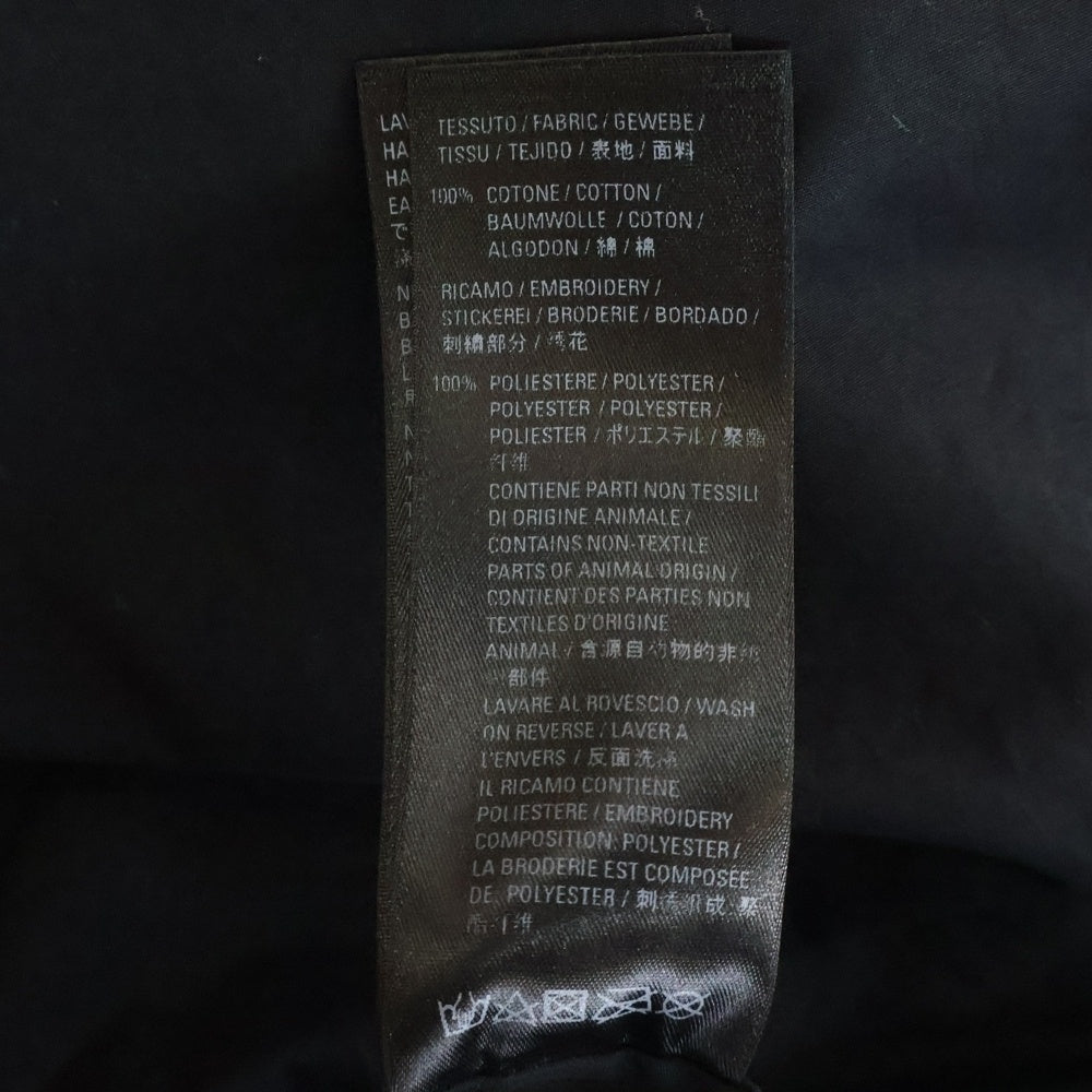 BALENCIAGA(バレンシアガ) 21SS ロゴ刺繍 ラージフィット 長袖シャツ ブラック 658930 TYB18