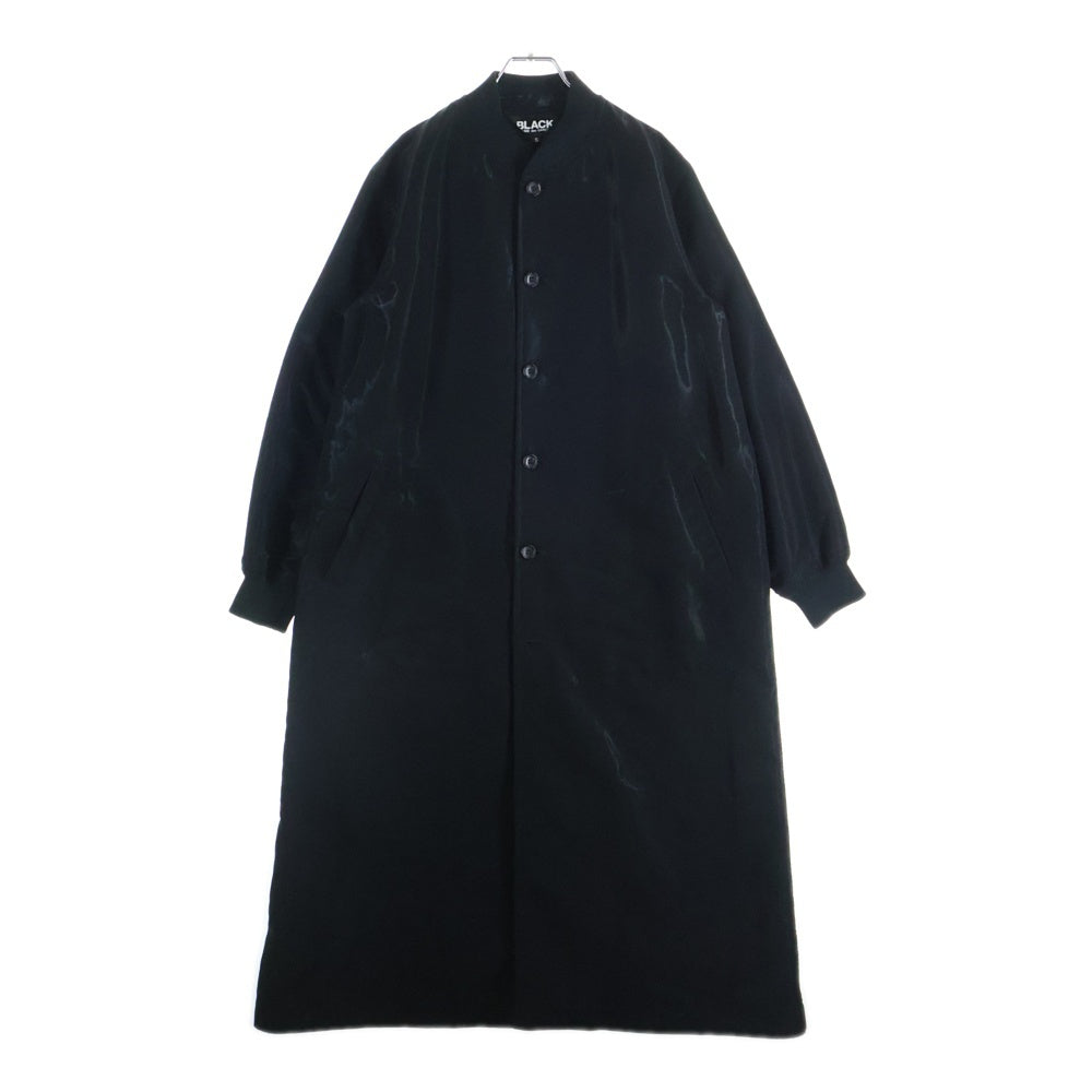 BLACK COMME des GARCONS(ブラックコムデギャルソン) 22SS AD2021 トリアセテート ロングコート ブラック 1I-C002