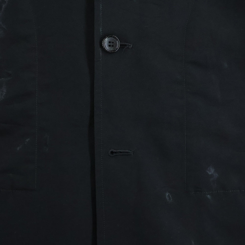 BLACK COMME des GARCONS(ブラックコムデギャルソン) 22SS AD2021 トリアセテート ロングコート ブラック 1I-C002