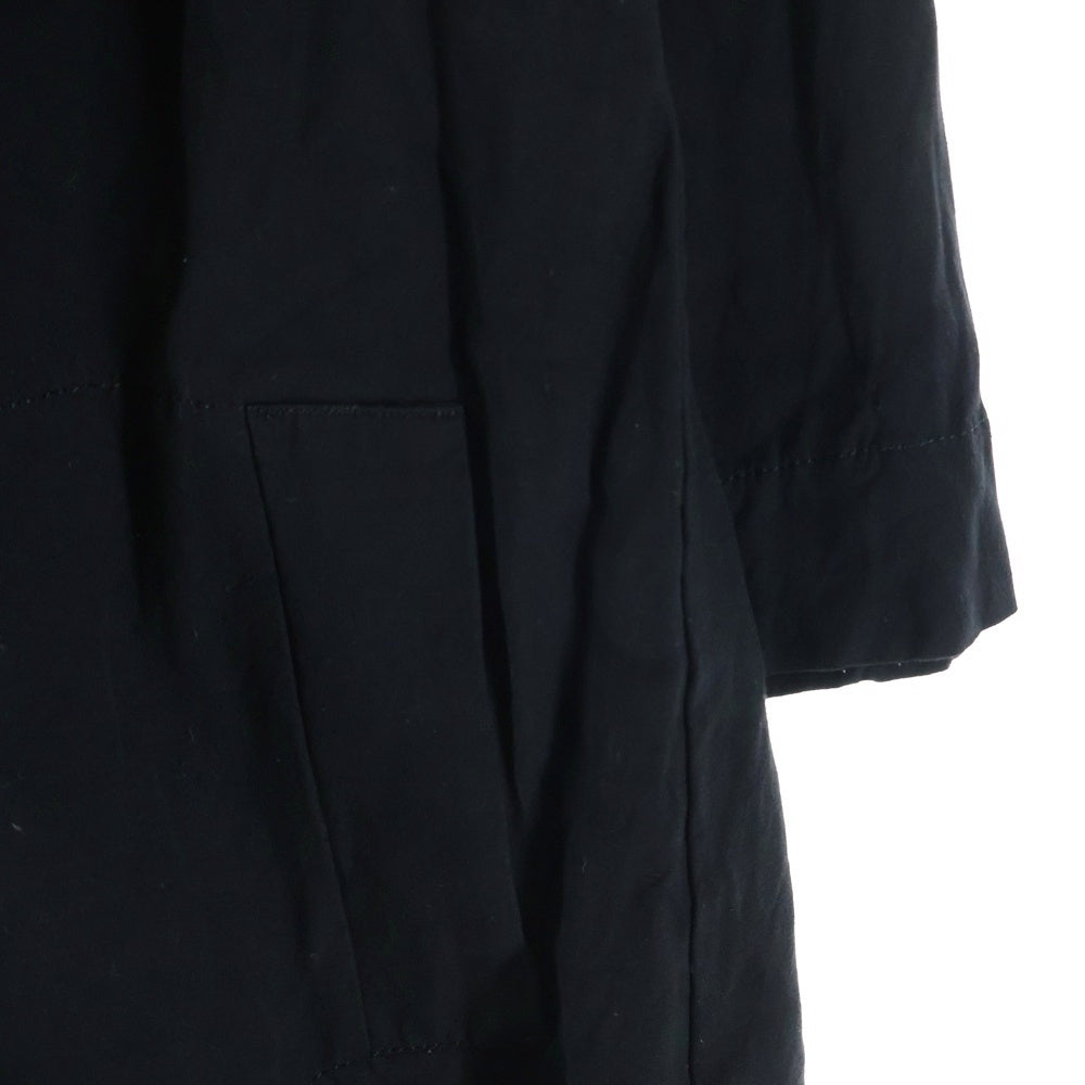 Vivienne Westwood Red Label(ヴィヴィアンウエストウッドレッドレーベル) レーヨン混 アシンメトリーデザイン オープンカラー 半袖シャツ ブラック