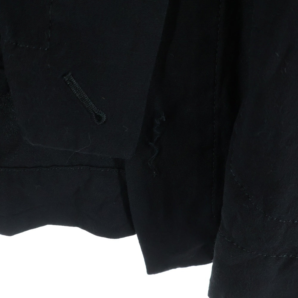 Vivienne Westwood Red Label(ヴィヴィアンウエストウッドレッドレーベル) レーヨン混 アシンメトリーデザイン オープンカラー 半袖シャツ ブラック