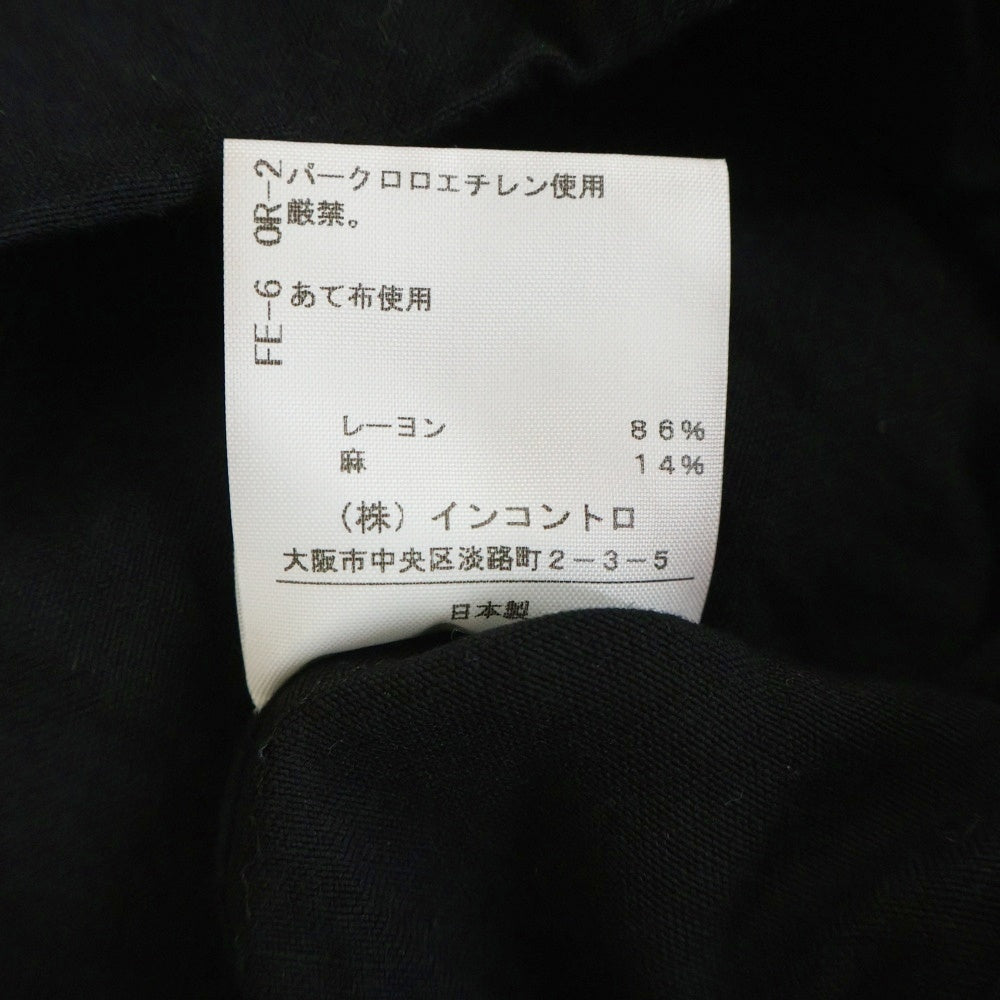 Vivienne Westwood Red Label(ヴィヴィアンウエストウッドレッドレーベル) レーヨン混 アシンメトリーデザイン オープンカラー 半袖シャツ ブラック