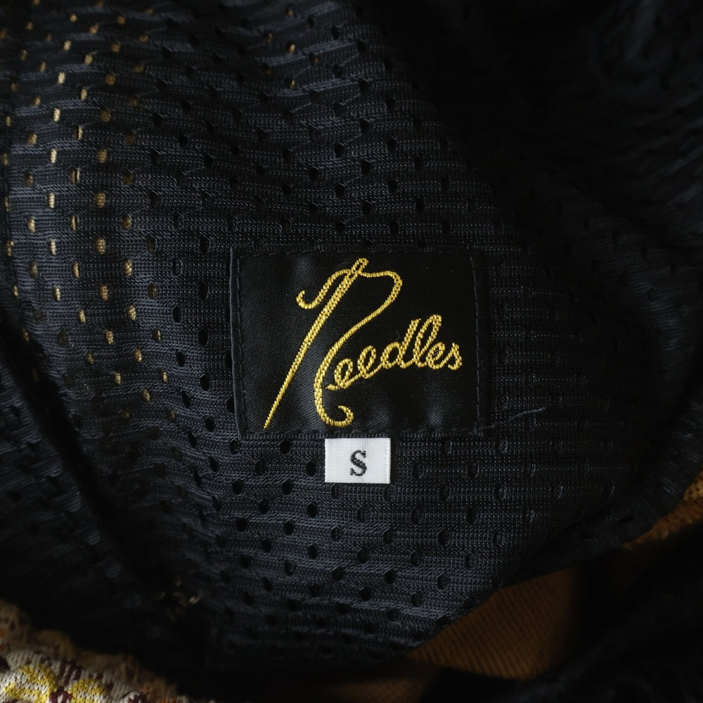 Needles(ニードルス) TRACK PANT 総柄 ドローストリング トラックパンツ ブラウン MR283