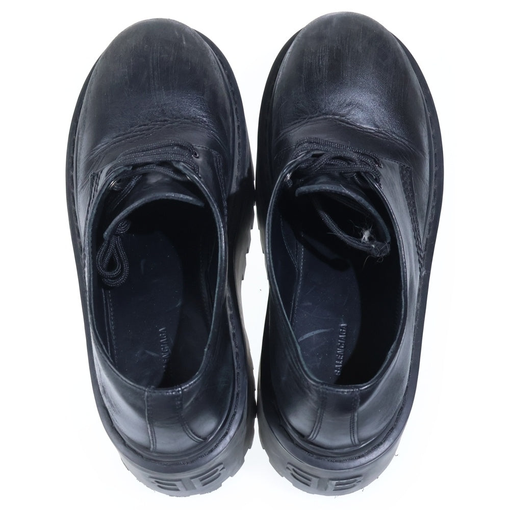 BALENCIAGA(バレンシアガ) 25SS WMNS STRIKE PRATFORM DARBY ウィメンズ プラットフォーム ダービー 厚底ローカットスニーカー レディース ブラック 820930