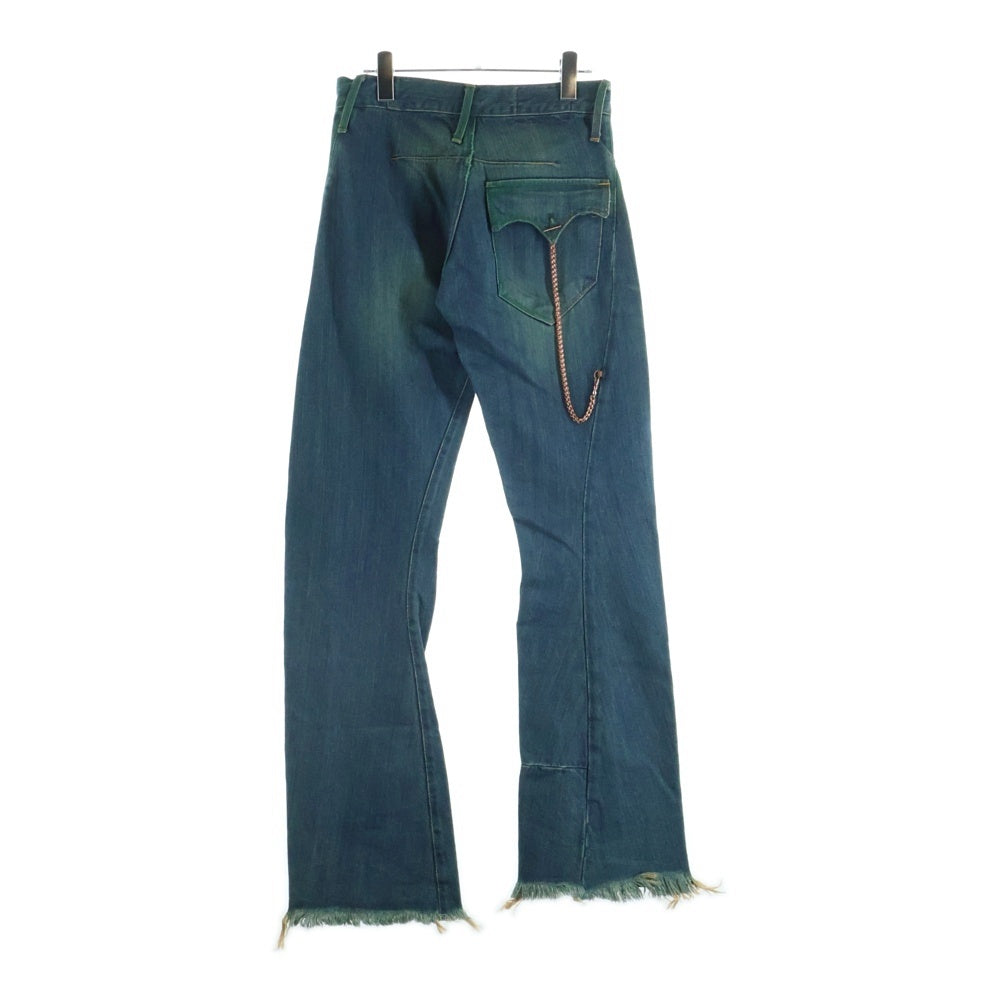 Levi's RED(リーバイス レッド) 00S VINTAGE ヴィンテージ 立体裁断 イタリア製 チェーン付 ジップフライフレアデニムパンツ インディゴ 02201.1150