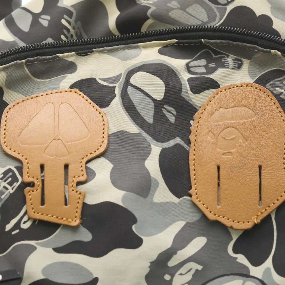 STUSSY(ステューシー) ×A BATHING APE CAMO BACKPACK 30周年 カモ柄 ナイロンバックパック リュックサック グレー