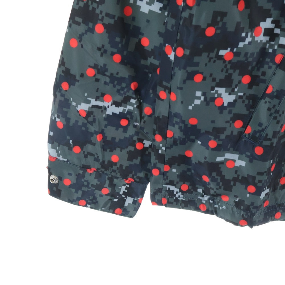 SUPREME(シュプリーム) 13SS ×COMME des GARCONS SHIRT Digi Camo Coach Jacket デジタルカモ ドット柄 ナイロン コーチジャケット ブラック/レッド