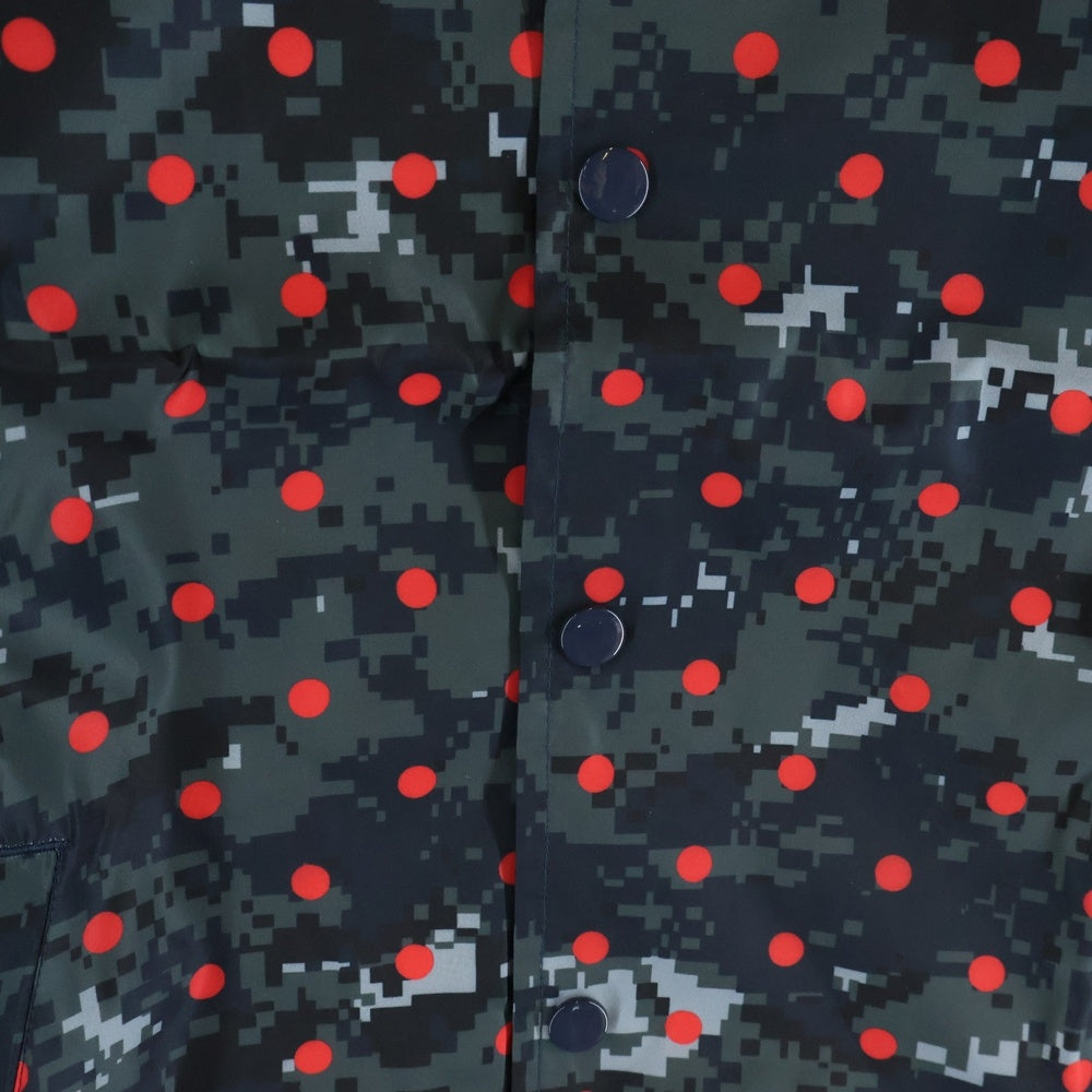 SUPREME(シュプリーム) 13SS ×COMME des GARCONS SHIRT Digi Camo Coach Jacket デジタルカモ ドット柄 ナイロン コーチジャケット ブラック/レッド