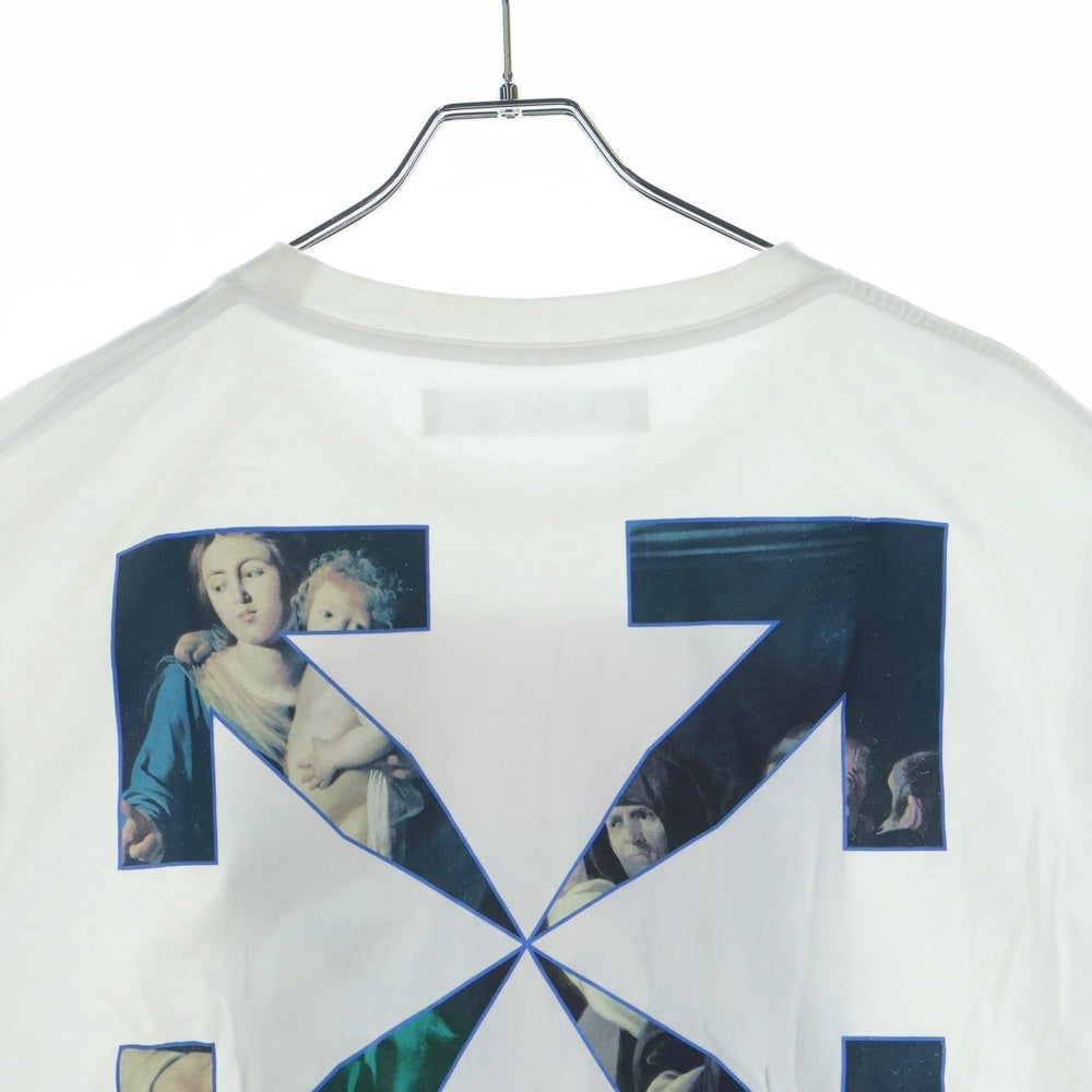 OFF-WHITE(オフホワイト) 20AW CARAVAGGIO PAINTING S/S TEE カラヴァッジョ ペインティング クルーネック 半袖Tシャツ カットソー ホワイト OMAA027E20JER008