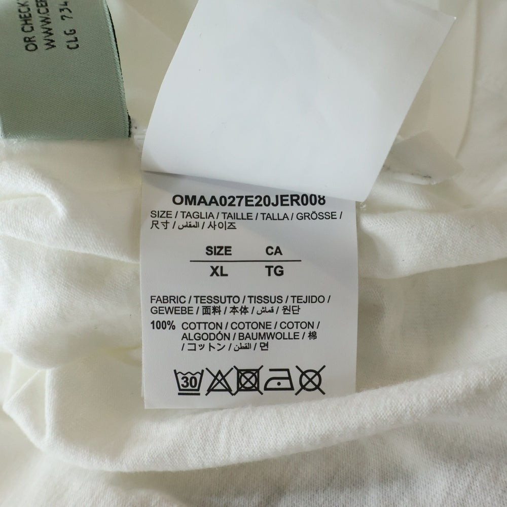 OFF-WHITE(オフホワイト) 20AW CARAVAGGIO PAINTING S/S TEE カラヴァッジョ ペインティング クルーネック 半袖Tシャツ カットソー ホワイト OMAA027E20JER008
