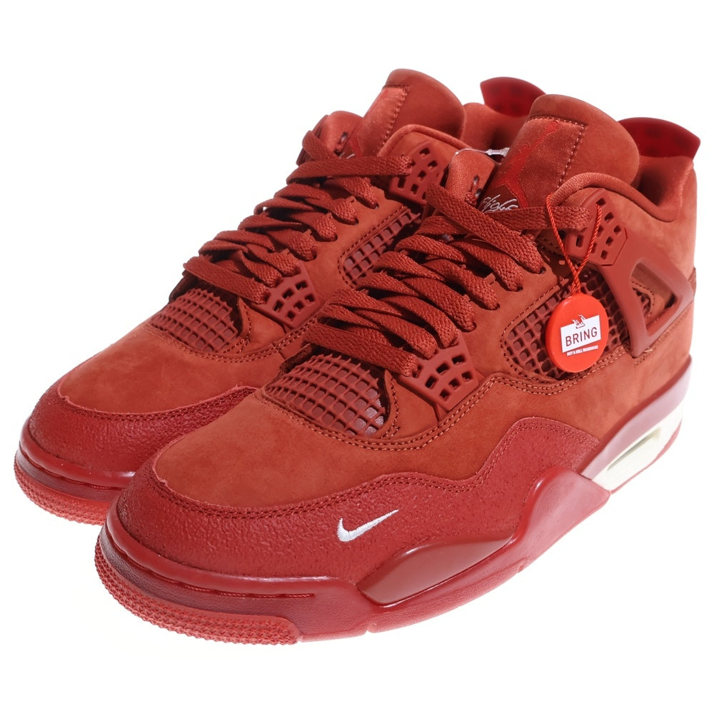 NIKE(ナイキ) ×NIGEL SYLVESTER AIR JORDAN 4 ナイジェルシルベスター エアジョーダン 4 ハイカットスニーカー レッド US9.5/27.5cm HF4340-800
