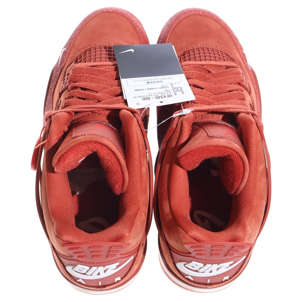 NIKE(ナイキ) ×NIGEL SYLVESTER AIR JORDAN 4 ナイジェルシルベスター エアジョーダン 4 ハイカットスニーカー レッド US9.5/27.5cm HF4340-800