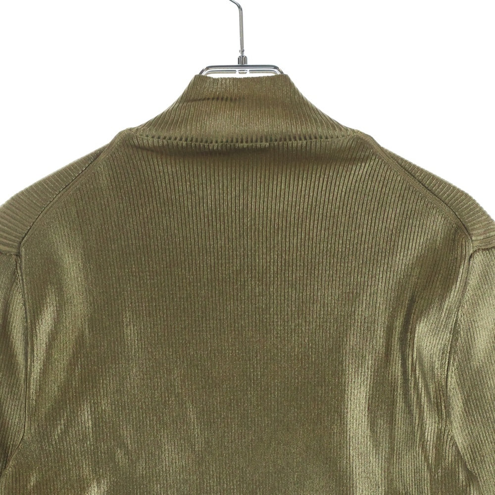 DIESEL(ディーゼル) M-ARCELLA フロントDロゴ グリッター モックネック長袖ニット セーター レディース ゴールド A08018