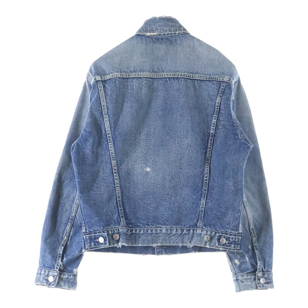 MINEDENIM(マインデニム) 18AW ダメージ加工 デニムトラッカージャケット インディゴ 1808-8001-85-022