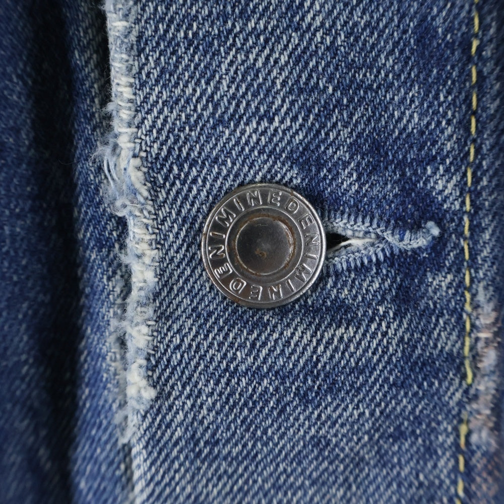 MINEDENIM(マインデニム) 18AW ダメージ加工 デニムトラッカージャケット インディゴ 1808-8001-85-022