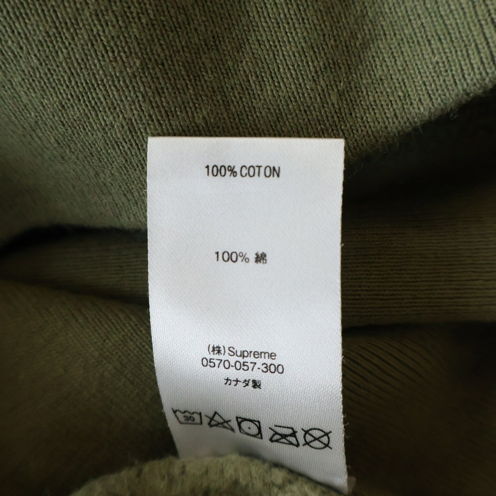 SUPREME(シュプリーム) 20AW Cross Box Logo Hooded Sweatshirt クロスボックスロゴ スウェット プルオーバーパーカー カーキ
