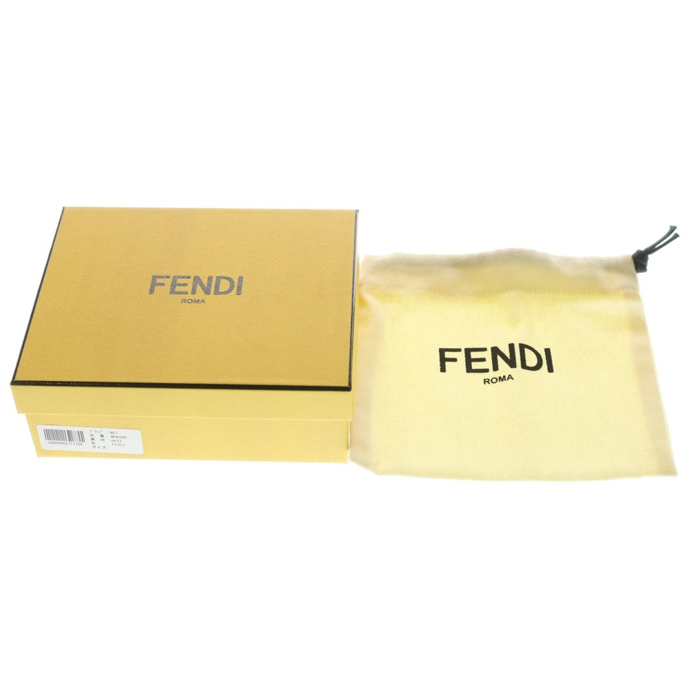 FENDI(フェンディ) エフイズ コンパクトウォレット 2つ折り財布 ブラウン/レッド 8M0386 レディース