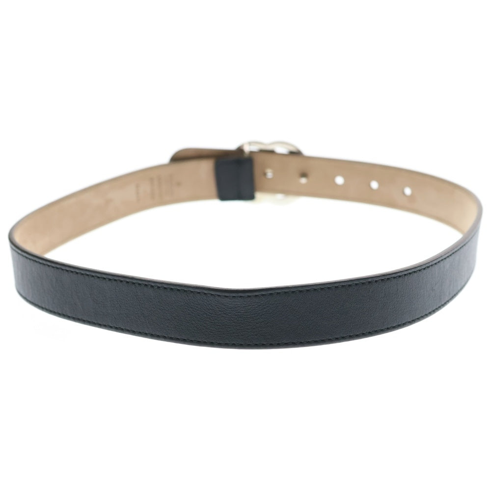 GUCCI(グッチ) チルドレンズ ダブルGバックル レザーベルト ブラック キッズ 432707 B960N