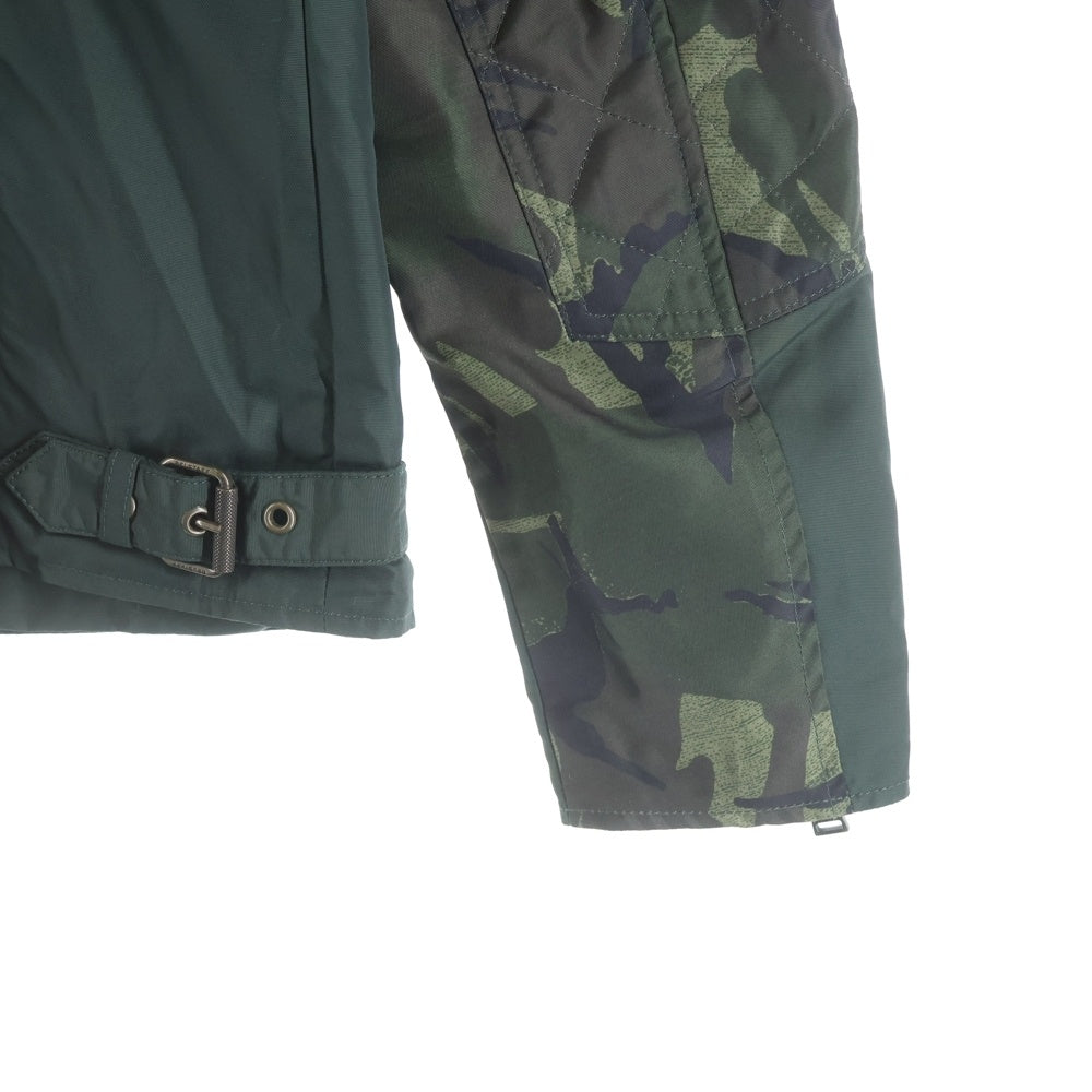 BELSTAFF(ベルスタッフ) ×SOPHNET ソフネット ナイロン ダブルライダースジャケット カーキ PROD-2016-1635-1