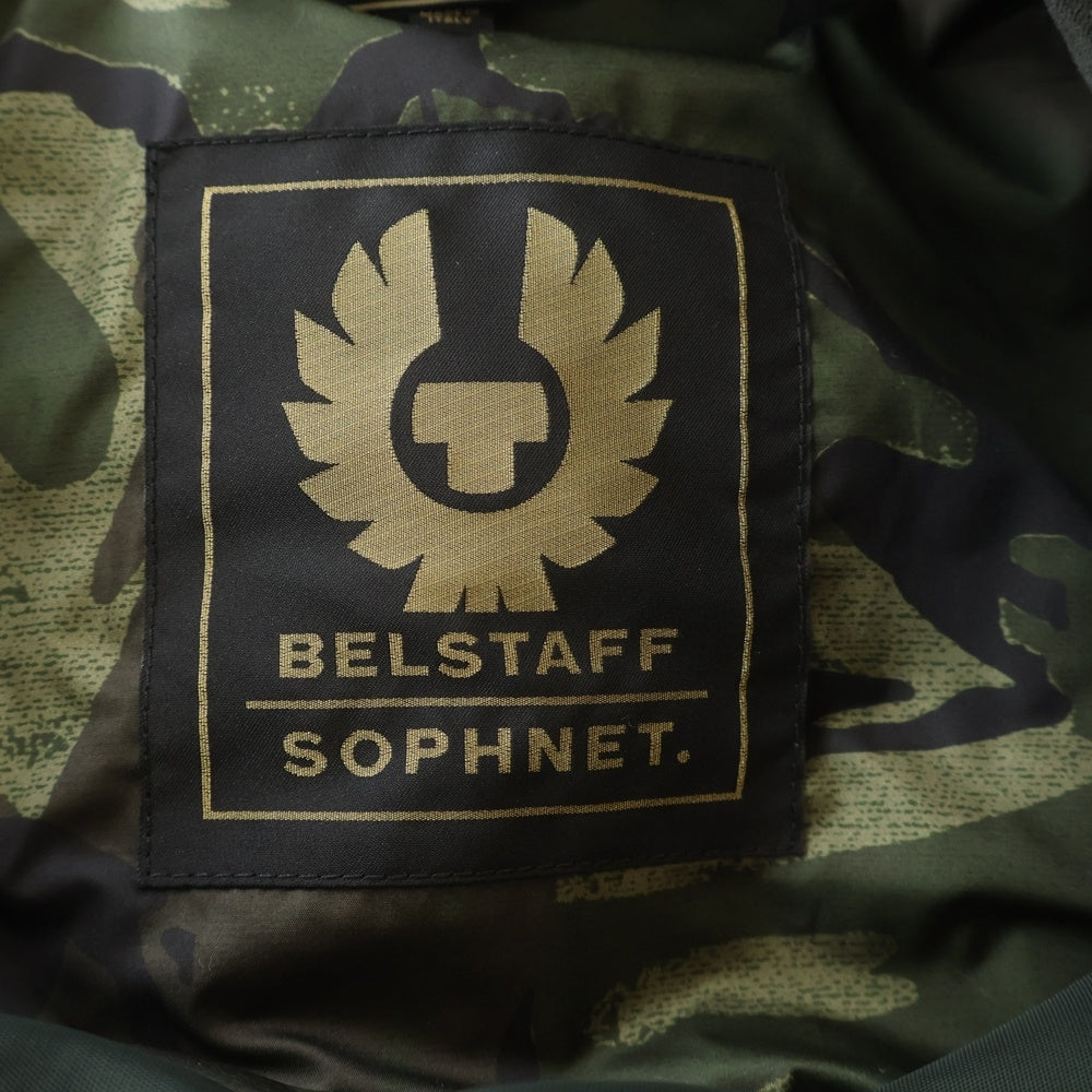 BELSTAFF(ベルスタッフ) ×SOPHNET ソフネット ナイロン ダブルライダースジャケット カーキ PROD-2016-1635-1