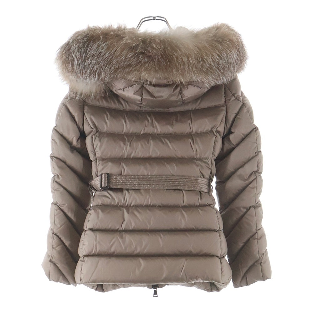 MONCLER(モンクレール) 21AW CUPIDONE キュピドン ベルテッド ファーフーデッドダウンコート ジャケット レディース ブラウン G20931A00094