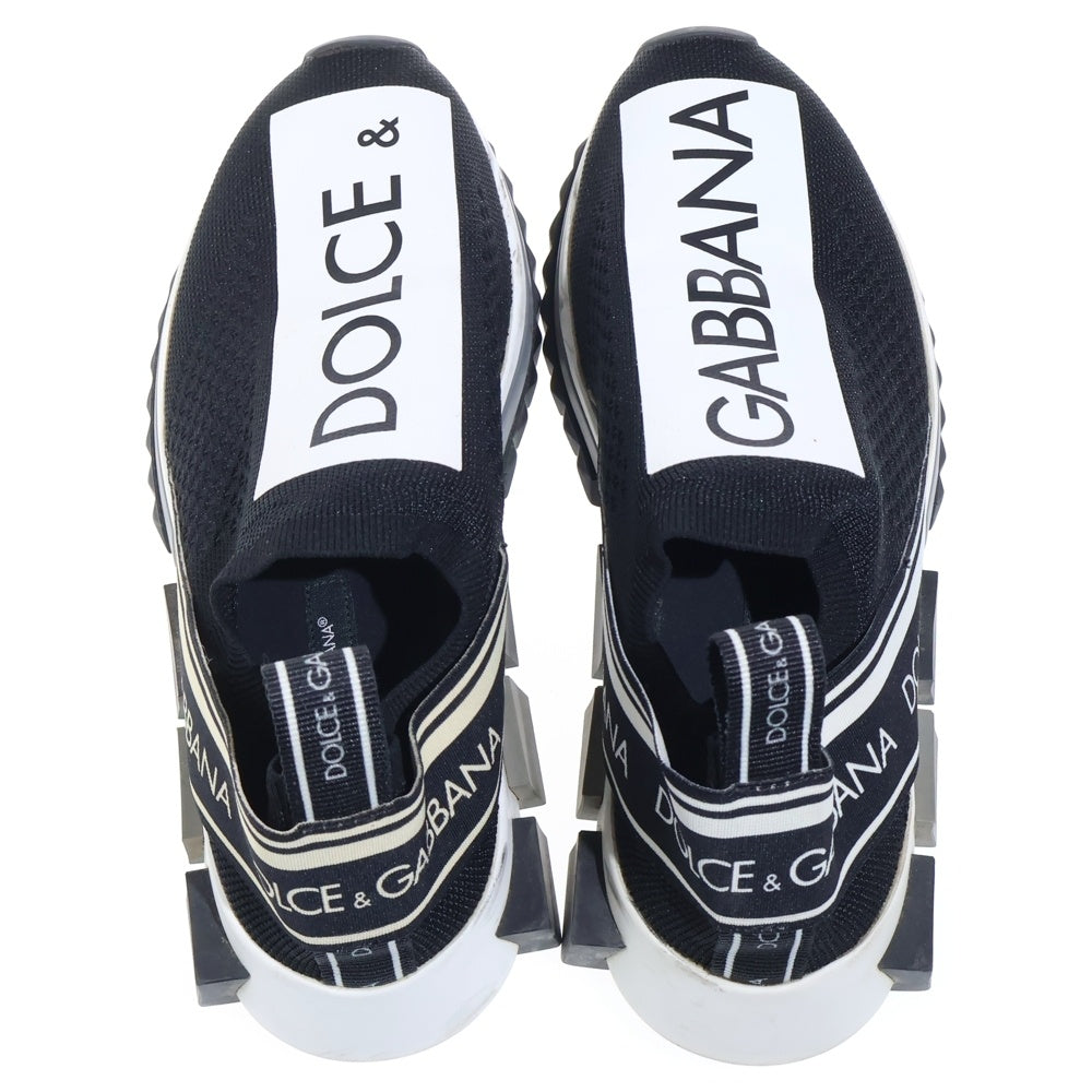 DOLCE & GABBANA(ドルチェアンドガッバーナ) ソレント シャークソール スリッポン ローカットスニーカー レディース ブラック