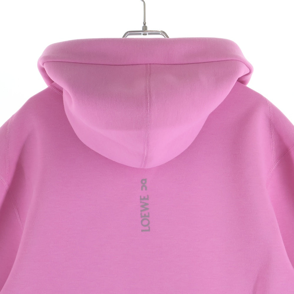 LOEWE(ロエベ) 24SS ×ON HOODIE IN TECHNICAL JERSEY テクニカルジャージー フーデットジップアップパーカー ピンク H929Y25J01