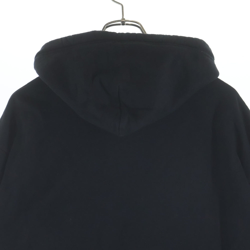 CHROME HEARTS(クロムハーツ) VERTICAL LOGO HOODIE バーティカルロゴ アームロゴプリント スウェット プルオーバーパーカー ブラック