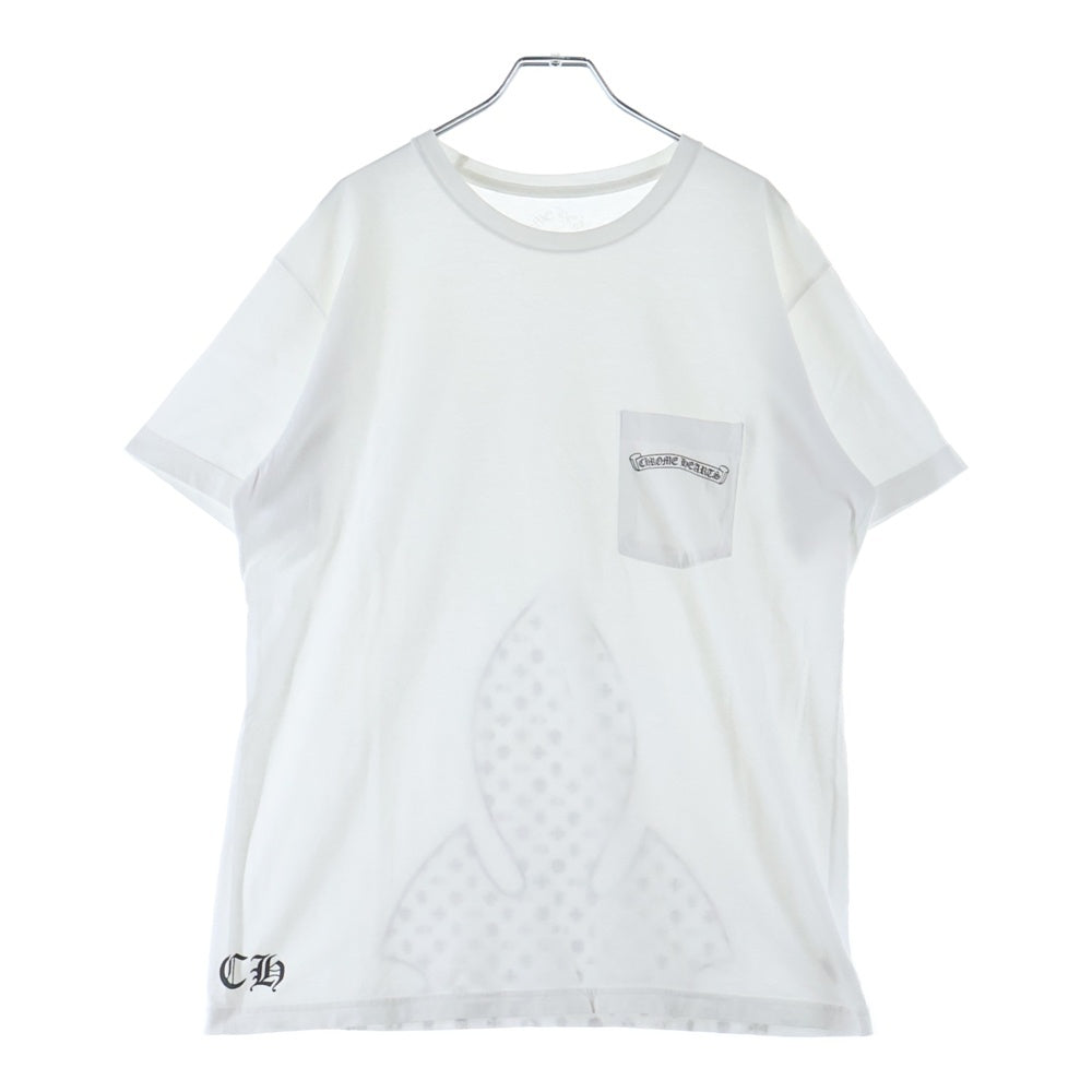 CHROME HEARTS(クロムハーツ) FLEURKNEE TEE フレアニー プリント クルーネック 半袖Tシャツカットソー ホワイト