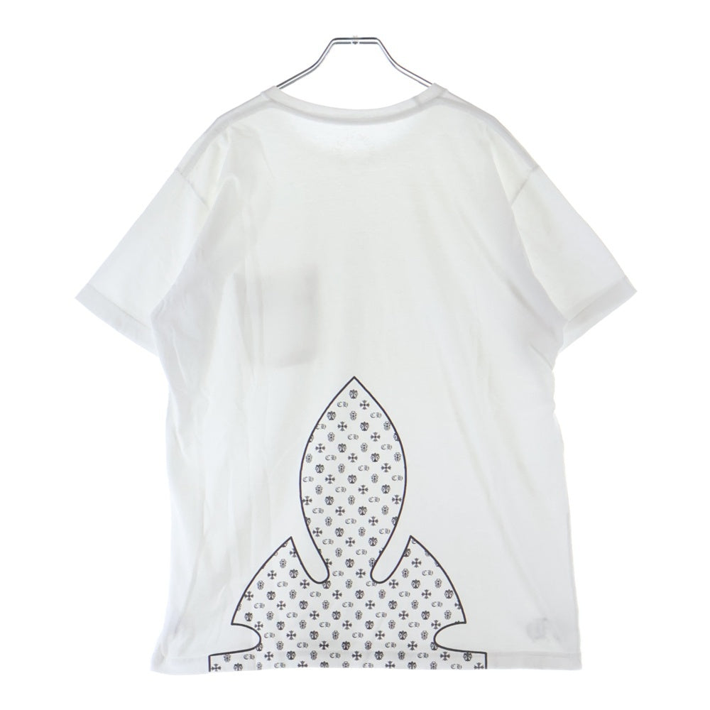 CHROME HEARTS(クロムハーツ) FLEURKNEE TEE フレアニー プリント クルーネック 半袖Tシャツカットソー ホワイト
