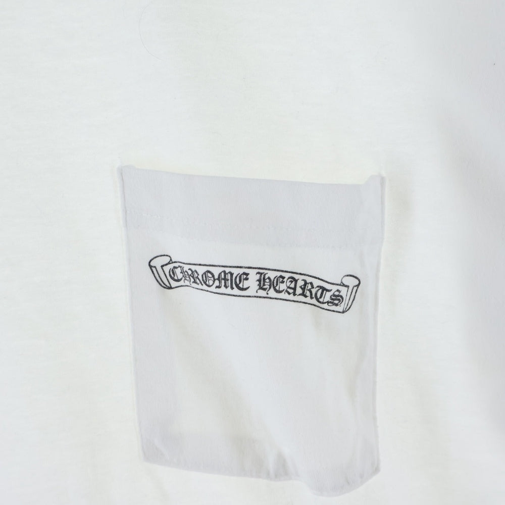 CHROME HEARTS(クロムハーツ) FLEURKNEE TEE フレアニー プリント クルーネック 半袖Tシャツカットソー ホワイト