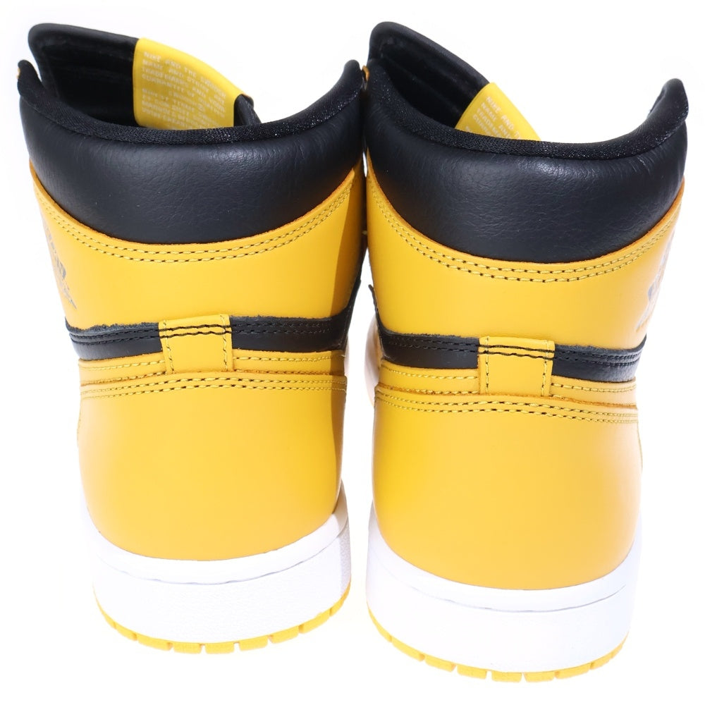 NIKE(ナイキ) AIR JORDAN1 RETRO HIGH OG POLLEN エアジョーダン 1 レトロ パラン ハイカットスニーカー イエロー/ブラック US9/27.0cm 555088-701