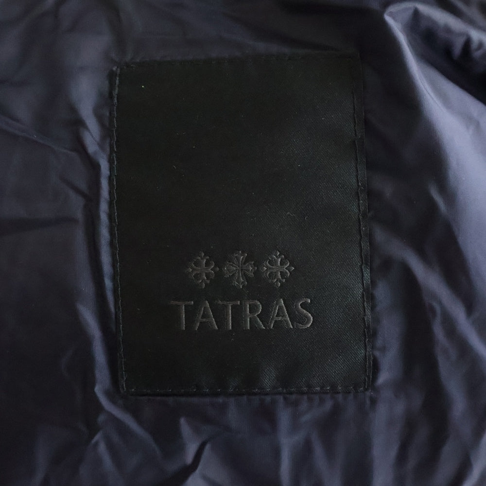 TATRAS(タトラス) 20AW FORATO フォラート ジップアップ フーデットファー付き ダウンジャケット ネイビー MTA20A4667-D