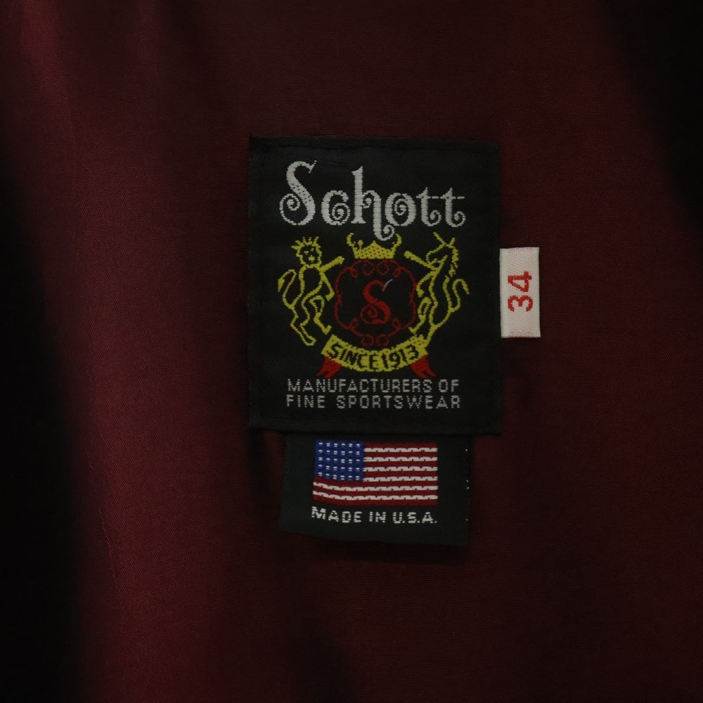 SCHOTT(ショット) 641XX 60S復刻 ステアハイド シングルライダースジャケット ブラック 9007