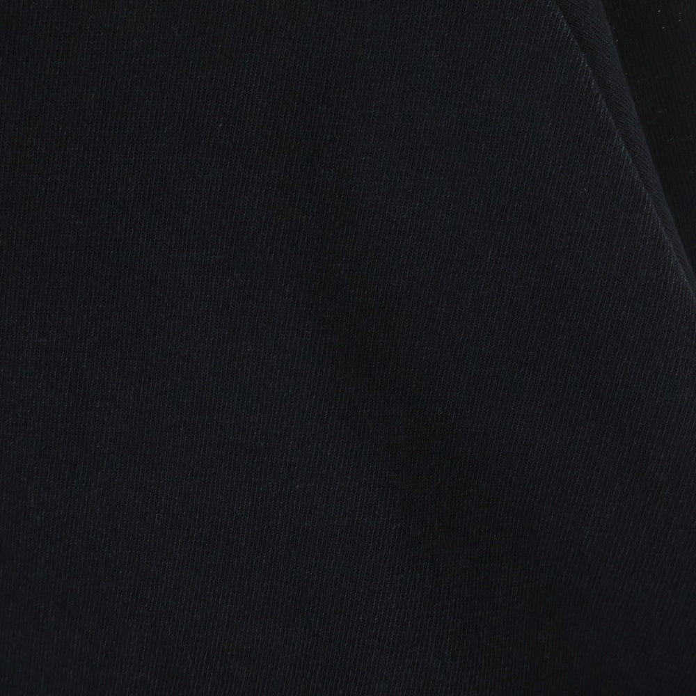 COMOLI(コモリ) 25SS コットンジャージ ベースボールTシャツ 長袖クルーネックカットソー ブラック B01-05004