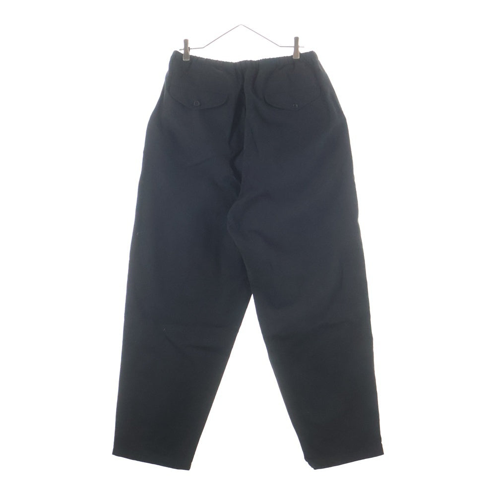 COMOLI(コモリ) 25SS コットンダックス テーパードパンツ ブラック B01-03007