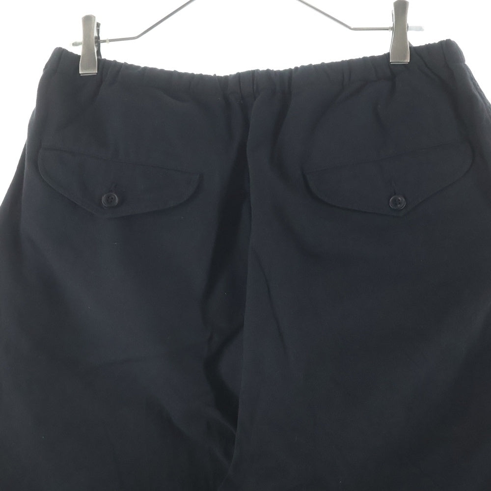 COMOLI(コモリ) 25SS コットンダックス テーパードパンツ ブラック B01-03007