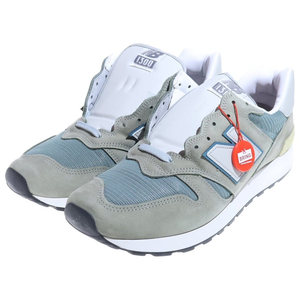 New Balance(ニューバランス) U1300JP MADE IN USA ヌバックレザー メッシュ ローカットスニーカー グレー US12/30cm